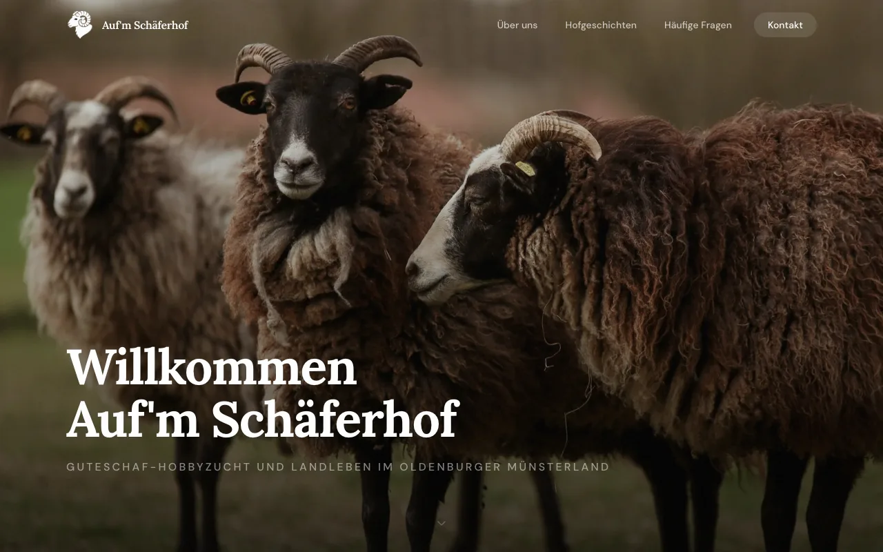 Auf'm Schäferhof — Desktop-Ansicht